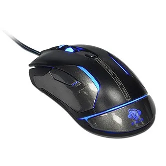 E-blue Myš Auroza FPS EMS669MGAA-IU, 8200DPI, laserová, 6tl., drátová USB, černá, RGB podsvícení