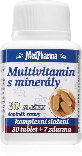 MedPharma MULTIVITAMÍN S MINERÁLMI 30 ZLOŽIEK 37 tabliet