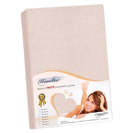 Bellatex Froté plachta pudrová růžová, 200 x 220cm, 200 x 220 cm