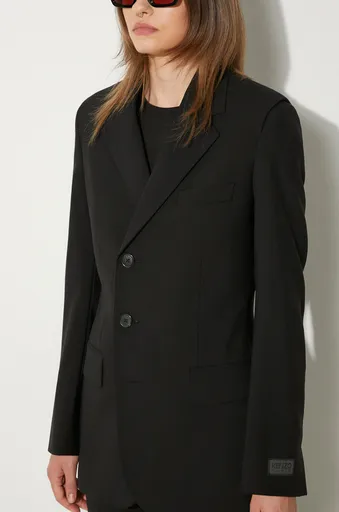 Vlnené sako Kenzo Virgin Wool Waisted Blazer