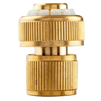 NEO TOOLS rýchlospojka s funkciou STOP materiál mosadz, 3/4", zlatá, 15-733