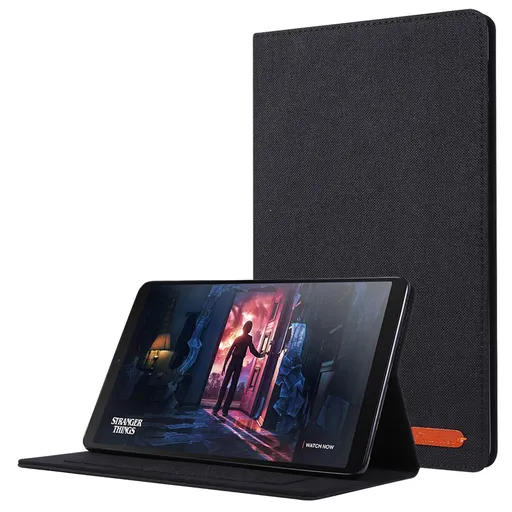 FABRIC Zaklápací kryt pre Samsung Galaxy Tab A 10.1 2019 (T515 / T510) čierny