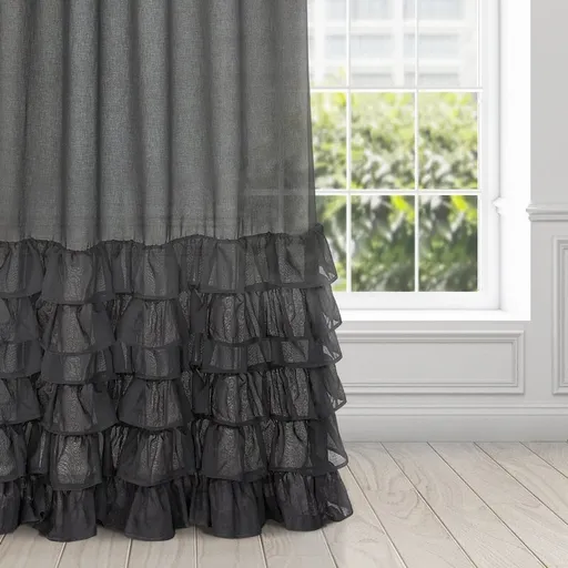 ArtFir Záclona DOLLY K | čierna 140 x 250 cm