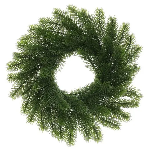 Umelý smrekový veniec, pr. 30 cm, zelená