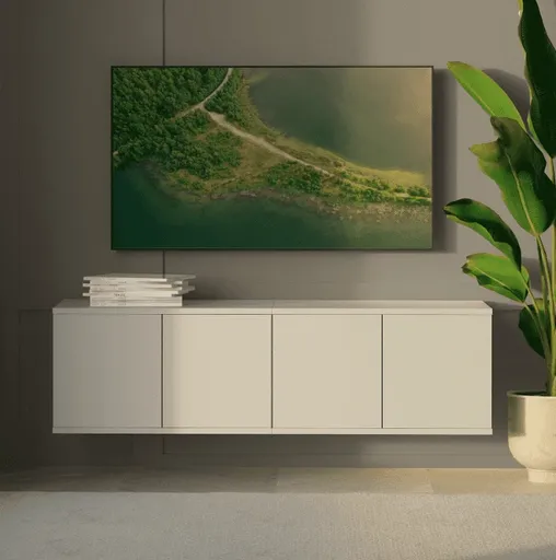 ArtPK Závesný TV stolík BIANCO | 140 cm