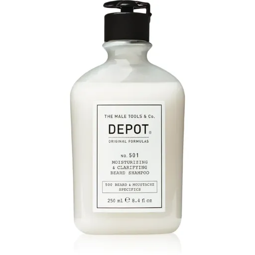 DEPOT 500 BEARD & MOUSTACHE SPECIFICS NO. 501 MOISTURIZING & CLARIFYING BEARD SHAMPOO hydratačný šampón na bradu 250 ml