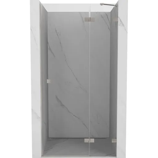 MEXEN/S - Lunar sprchové dvere krídlové pravé 120, transparent, nikel kartáčovaný 834-120-000-97-00-P