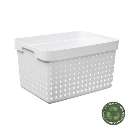 PLAST TEAM - Košík úložný 16l biely Seoul