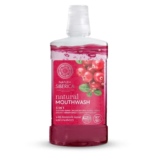 NATURA SIBERICA Ústna voda s Limonnikom nanai a Brusinkami 520 ml