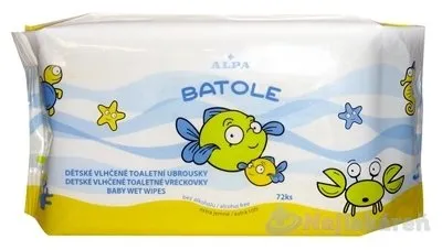 BATOLE detské vlhčené vreckovky 72ks