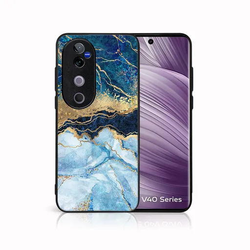MY ART Ochranný kryt pre Vivo V40 5G BLUE MARBLE (141)