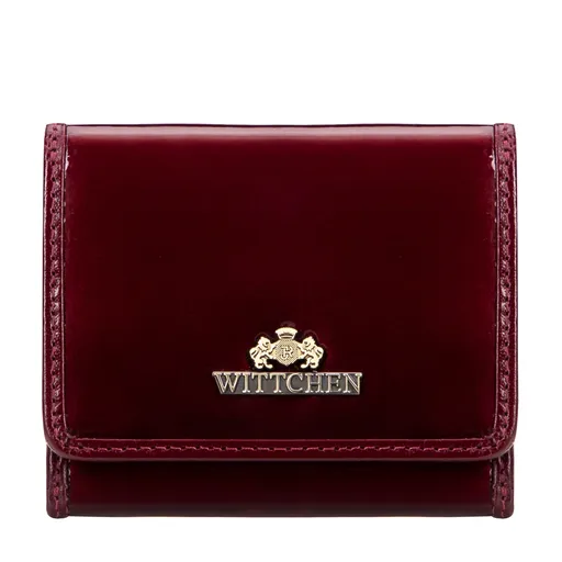 Dámska peňaženka z prírodnej lakovanej kože, bordová 14-1L-066-9A