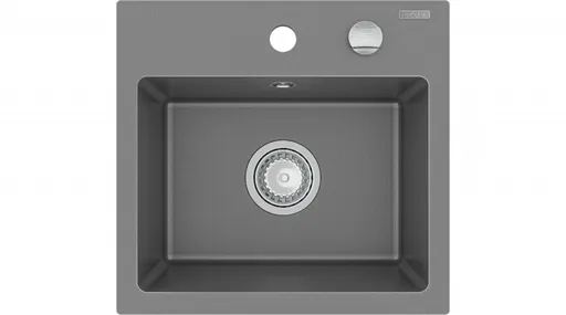 MEXEN MEXEN - Milo granitový, kuchyňský drez 1 435x410 mm, sivá 6505441000-71