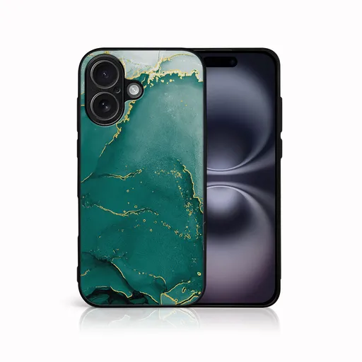 MY ART Ochranný kryt pre Apple iPhone 17 GREEN MARBLE (145)
