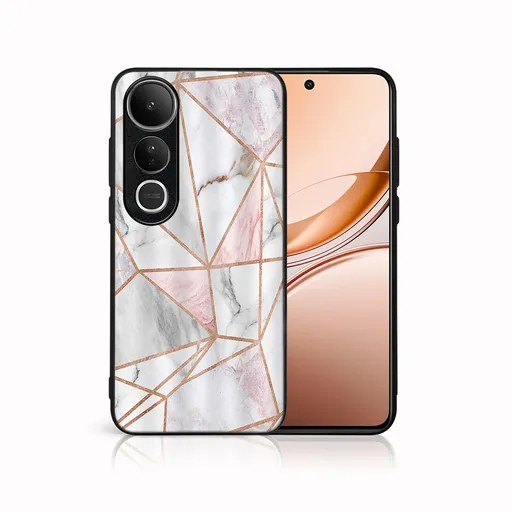 MY ART Ochranný kryt pre Vivo V50 Lite PINK MARBLE (143)