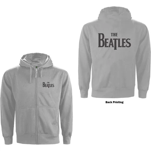 The Beatles mikina Drop T Logo Šedá M
