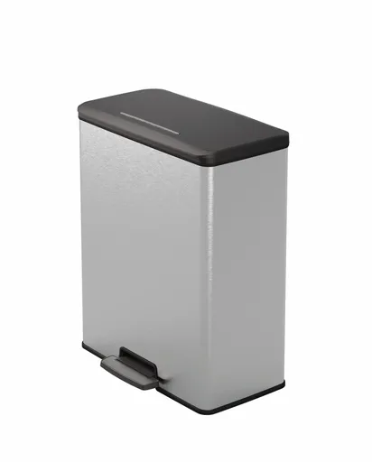 CURVER Odpadkový kôš DECO BIN 65L | strieborná