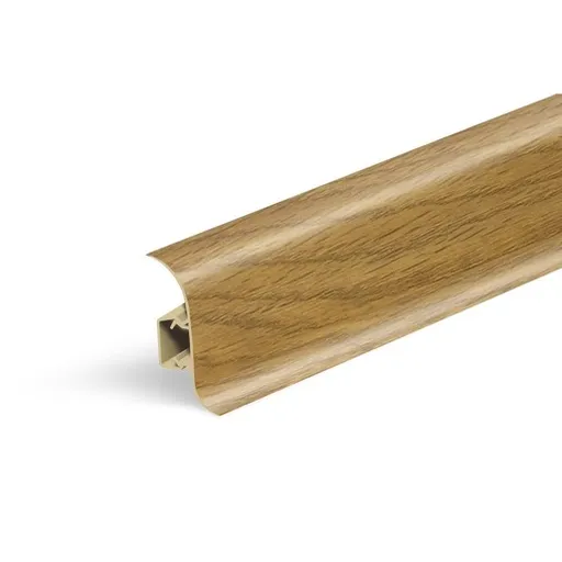 Lišta soklová Naturel dub Aljaška , PVC dĺžka 250 cm, výška hrany 56 mm, NATNGF037