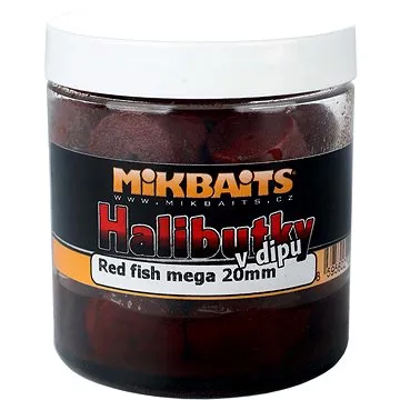 Mikbaits Halibutky v dipe Red fish 20 mm 250 ml (8595602207428)
