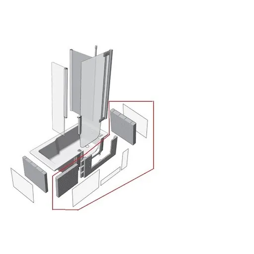Juwel Duett panel k vani 170 cm akrylát dup002ws SIKOVADPS170