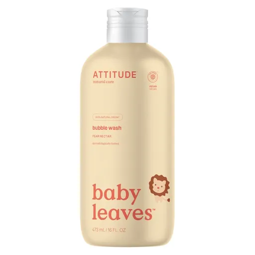 ATTITUDE Baby leaves Detská pena do kúpeľa s vôňou hruškovej šťavy 473 ml