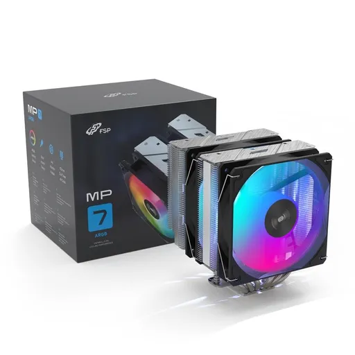 FSP Chladič CPU MP7 Dual, 120mm A.RGB FDB Fan