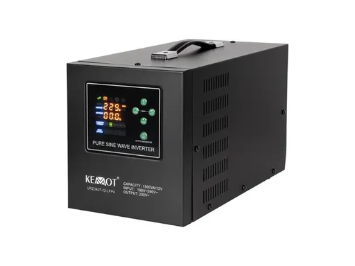 Zdroj záložný KEMOT PROsinus-1500-LFP4 12V 230V 1500VA 1050W Black URZ3427-12-LFP4