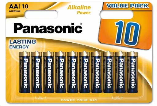 PANASONIC Alkalické batérie Alkaline Power LR6APB/10BW AA 1, 5V (Blister 10ks)