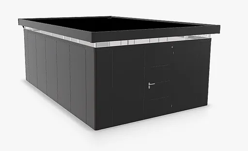 Biohort Záhradný domček BIOHORT Casanova 430 × 630 cm (tmavo šedá metalíza) Orientácia dverí vpravo
