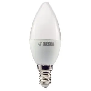 TESLA - LED CL140530-7, žiarovka CANDLE sviečka, E14, 5W, 230V, 400lm, 25 000h, 3000K teplá biela,