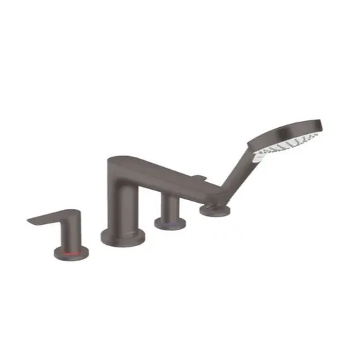 Vaňová batéria Hansgrohe Talis E so sprchovacím setom kartáčovaný čierny chróm 71748340