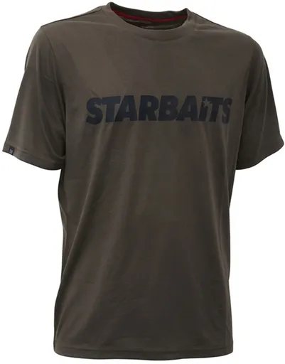 Starbaits tričko green & black - m