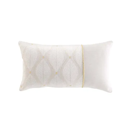Obdĺžnikový vankúš so štýlovou potlačou listov