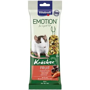 Vitakraft pochúťka pre potkany Emotion Kräcker ovocná 2 ks (4008239314864)