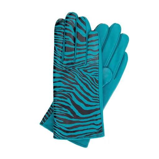 Kožené dámske rukavice so zvieracím motívom Wittchen 39-6L-969-TQ