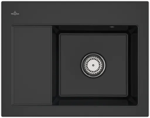 VILLEROY & BOCH VILLEROY & BOCH - Keramický drez Villeroy &amp; Boch Subway 45 Compact, 331301R7, Pure Black 331301R7