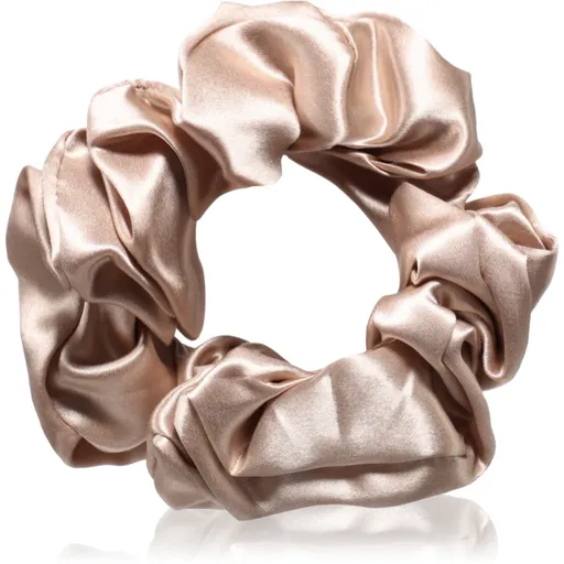Crystallove Silk Scrunchie hodvábna gumička do vlasov Gold 1 ks