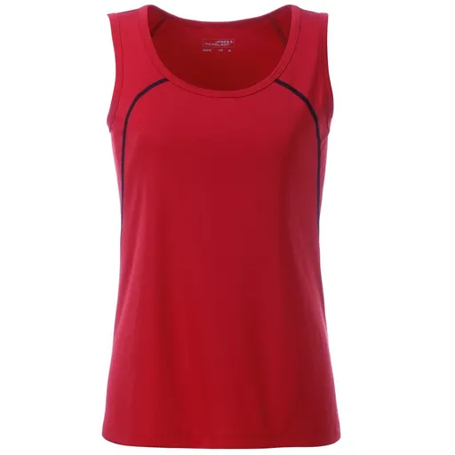 James & Nicholson (Daiber) Dámske funkčné tielko JN493 - Červená / čierna | XS