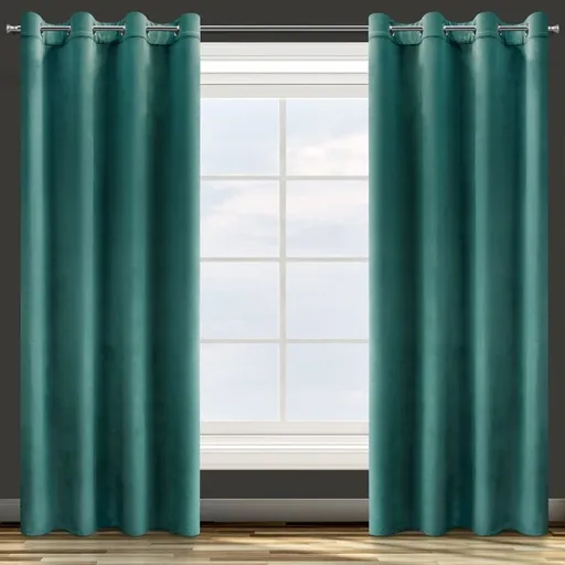 ArtFir Tieniaci záves ROSA K | tmavá tyrkysová 140 x 250 cm