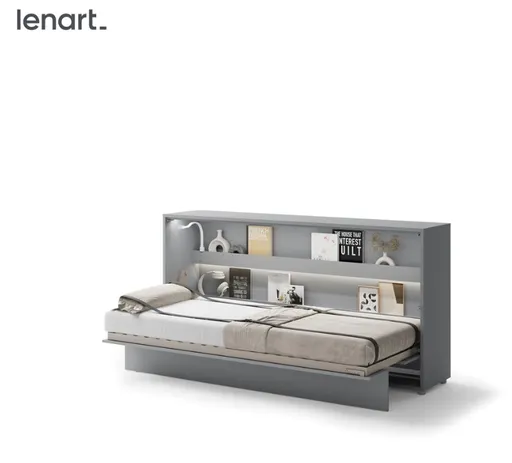 Dig-net nábytok Sklápacia posteľ Lenart BED CONCEPT BC-06 sivá | 90 x 200 cm