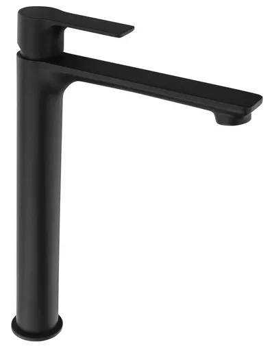 SAPHO - PAX stojánkova umývadlová batéria vysoká, predĺžená hubica, čierna m XA07/15