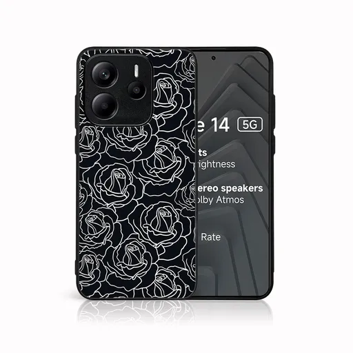 MY ART Ochranný kryt pre Xiaomi Redmi Note 14 5G ROSES (172)
