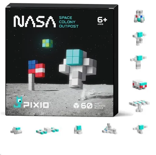 PIXIO NASA - Koloniálna základňa magnetická stavebnica