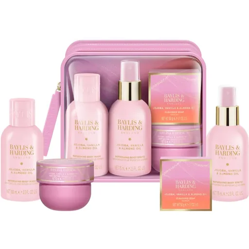 Baylis & Harding Jojoba, Vanilla & Almond Oil darčeková sada na cesty