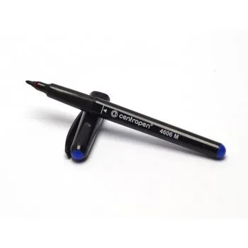 Popisovač Centropen 4606 CD/DVD/BD modrý valcový hrot 1mm