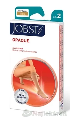 Jobst Opaque kompresívne lýtkové pančuchy s otvorenou špičkou telové