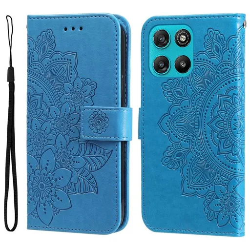 ART MANDALA Peňaženkový obal pre Motorola Moto G57 Power modrý