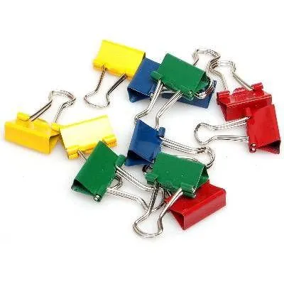 Klip Binder 32mm 12ks farebný