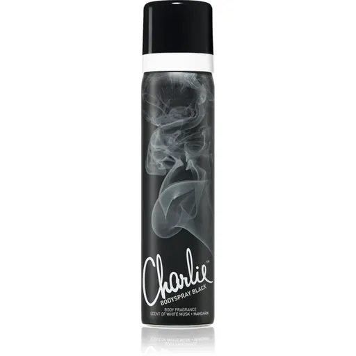 Revlon Charlie Black deodorant s parfumáciou pre ženy 75 ml
