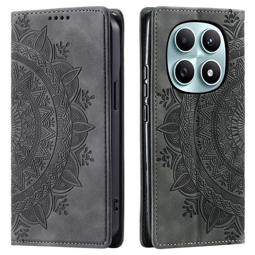 ART MANDALA Peňaženkový obal pre Xiaomi Redmi Note 15 šedý